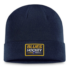 St. Louis Blues Fanatics Authentic Pro Cuffed Knit Hat – Navy Online