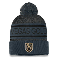 Vegas Golden Knights Fanatics Authentic Pro Cuffed Knit Hat with Pom On Sale