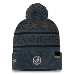 Vegas Golden Knights Fanatics Authentic Pro Cuffed Knit Hat with Pom On Sale