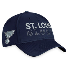St. Louis Blues Fanatics Authentic Pro Road Flex Hat – Navy Outlet