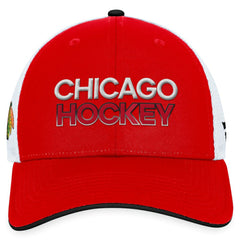 Chicago Blackhawks Fanatics Authentic Pro Rink Trucker Adjustable Hat Sale