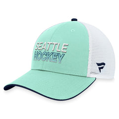 Seattle Kraken Fanatics Authentic Pro Rink Trucker Adjustable Hat Online