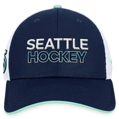 Seattle Kraken Fanatics Authentic Pro Rink Trucker Adjustable Hat Online