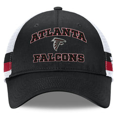 Atlanta Falcons Fanatics Fundamentals Side Stripe Trucker Adjustable Hat