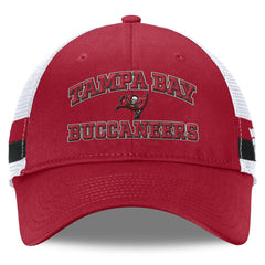 Tampa Bay Buccaneers Fanatics Fundamentals Side Stripe Trucker Adjustable Hat