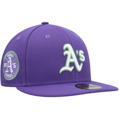 Athletics New Era Lime Side Patch 59FIFTY Fitted Hat | MLB Discount
