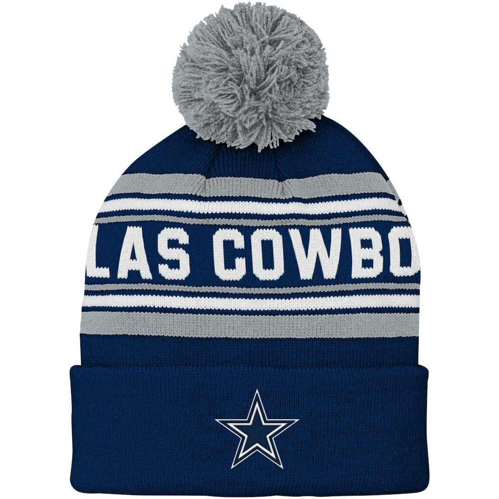 Dallas Cowboys Preschool Jacquard Cuffed Knit Hat with Pom