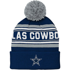Dallas Cowboys Preschool Jacquard Cuffed Knit Hat with Pom