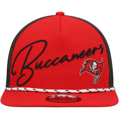 Tampa Bay Buccaneers New Era Script Logo Golfer 9FIFTY Snapback Hat