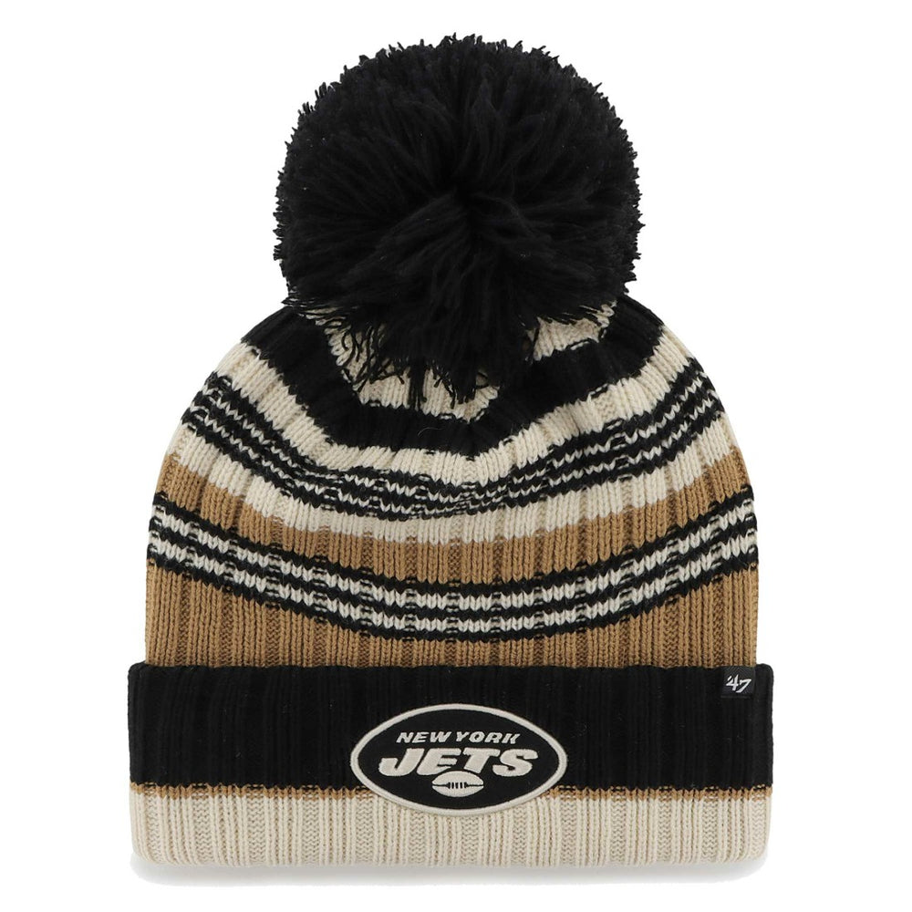 New York Jets 47 brand '47 Women's Barista Cuffed Knit Hat with Pom