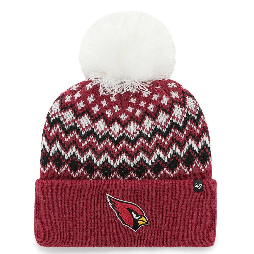 Arizona Cardinals 47 brand '47 Women's Elsa Cuffed Knit Hat with Pom