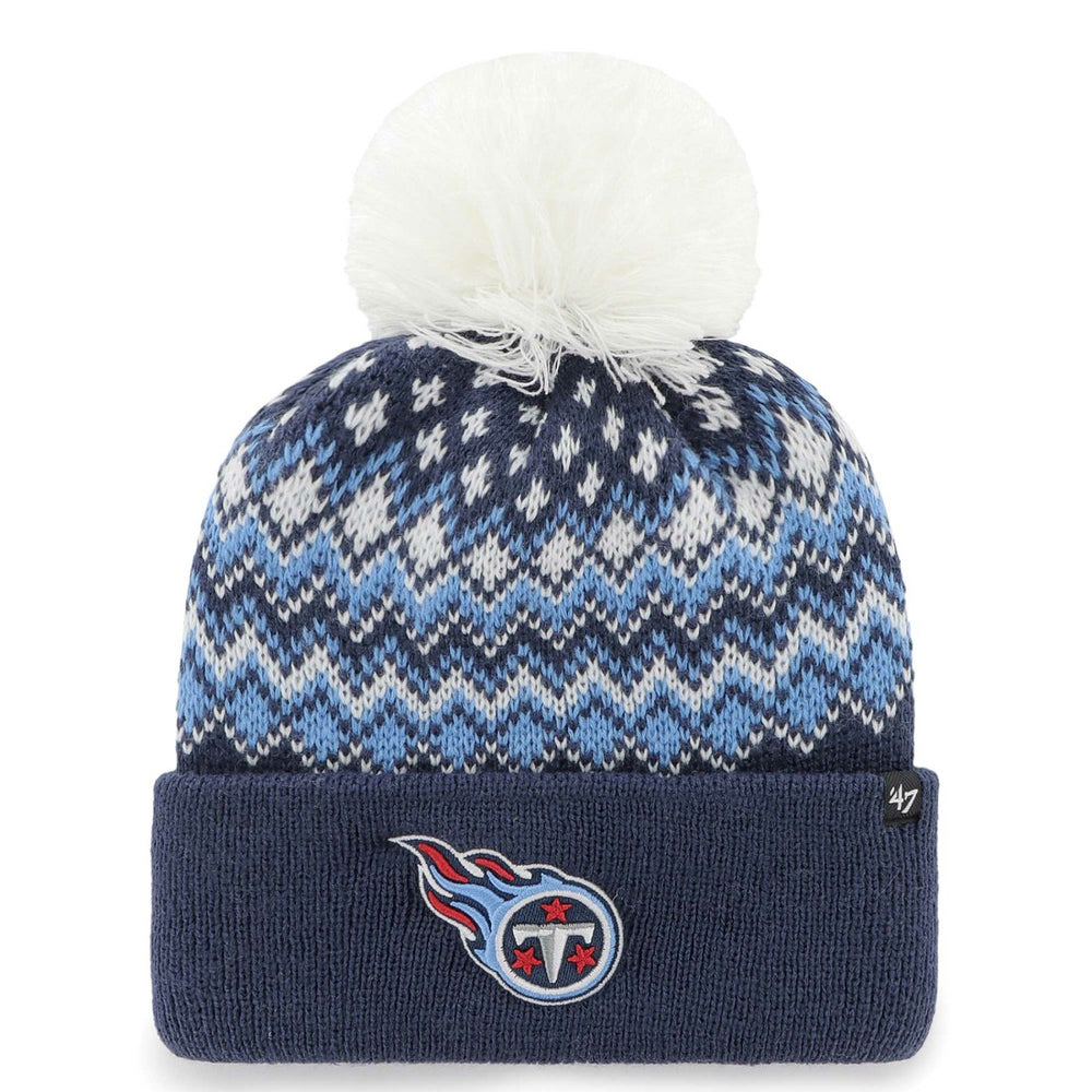 Tennessee Titans 47 brand '47 Women's Elsa Cuffed Knit Hat with Pom