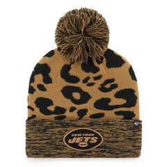 New York Jets 47 brand '47 Women's Rosette Cuffed Knit Hat with Pom