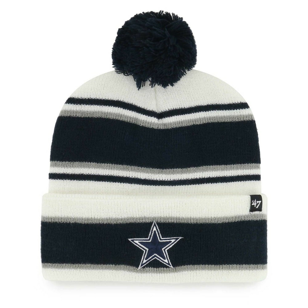 Dallas Cowboys 47 brand '47 Youth Stripling Cuffed Knit Hat with Pom