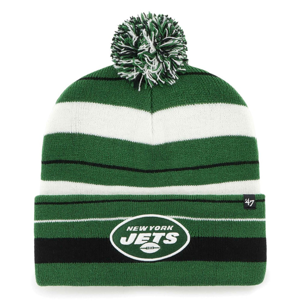 New York Jets 47 brand '47 Powerline Cuffed Knit Hat with Pom