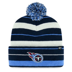 Tennessee Titans 47 brand '47 Powerline Cuffed Knit Hat with Pom