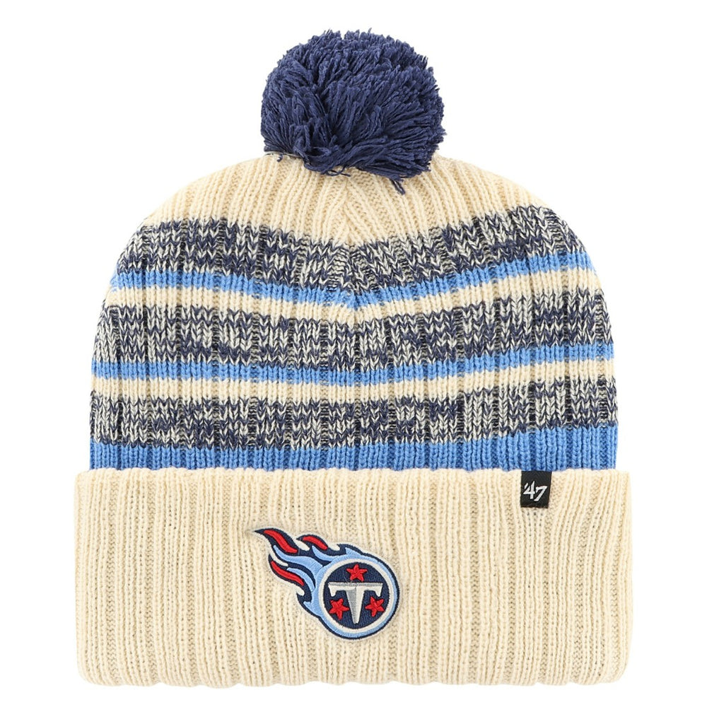 Tennessee Titans 47 brand '47 Tavern Cuffed Knit Hat with Pom