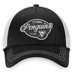 Pittsburgh Penguins Fanatics Women's Fundamental Trucker Adjustable Hat Outlet