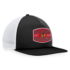 Chicago Blackhawks Fanatics Foam Front Patch Trucker Snapback Hat On Sale