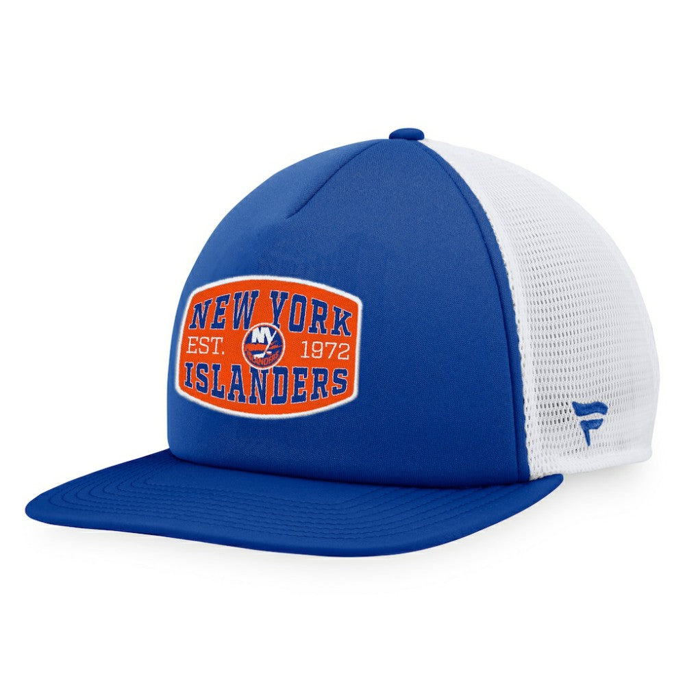 New York Islanders Fanatics Foam Front Patch Trucker Snapback Hat On Sale
