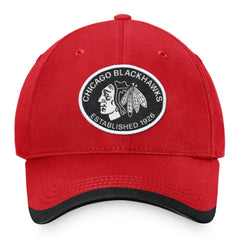 Chicago Blackhawks Fanatics Fundamental Adjustable Hat For Sale