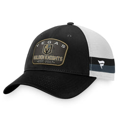 Vegas Golden Knights Fanatics Fundamental Striped Trucker Adjustable Hat On Sale