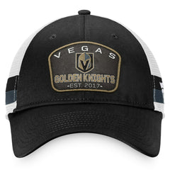 Vegas Golden Knights Fanatics Fundamental Striped Trucker Adjustable Hat On Sale