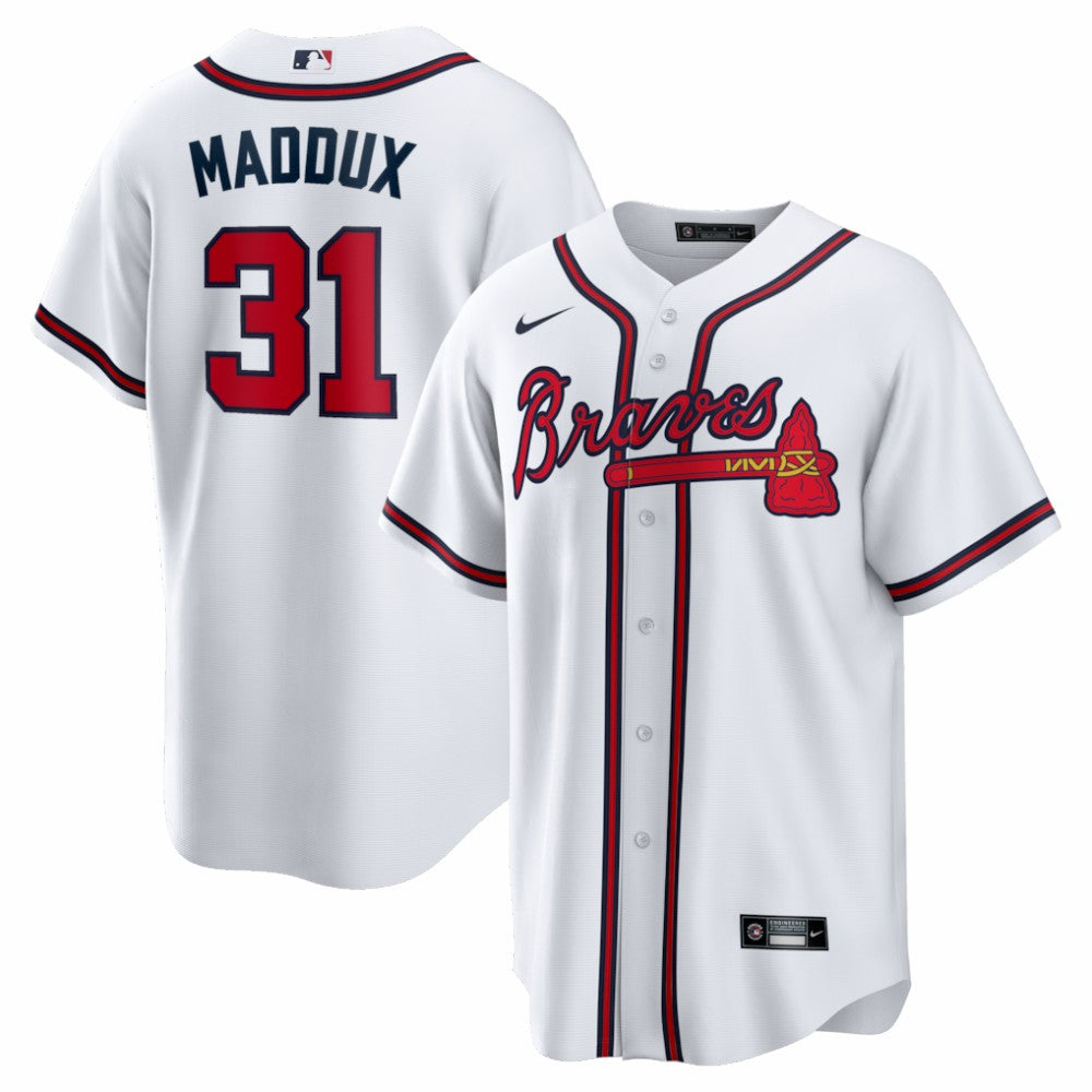 Greg Maddux Atlanta Braves Nike Home Retired Player Replica Jersey | MLB For sale