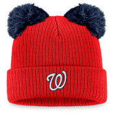 Washington Nationals Fanatics Women's Double Pom Cuffed Knit Hat | MLB Outlet