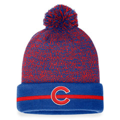 Chicago Cubs Fanatics Space-Dye Cuffed Knit Hat with Pom | MLB On Sale