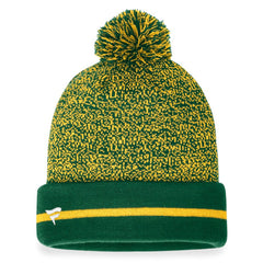 Athletics Fanatics Space-Dye Cuffed Knit Hat with Pom | MLB Discount