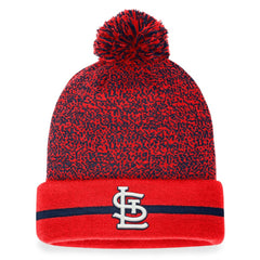 St. Louis Cardinals Fanatics Space-Dye Cuffed Knit Hat with Pom | MLB For sale