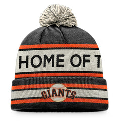 San Francisco Giants Fanatics Hometown Slogan Cuffed Knit Hat with Pom | MLB New