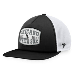 Chicago White Sox Fanatics Foam Front Patch Trucker Snapback Hat | MLB Outlet