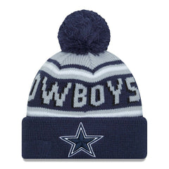Dallas Cowboys New Era Main Cuffed Knit Hat with Pom