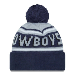 Dallas Cowboys New Era Main Cuffed Knit Hat with Pom