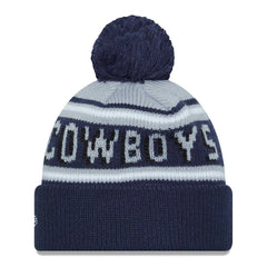 Dallas Cowboys New Era Youth Gridiron Classics Main Cuffed Knit Hat with Pom