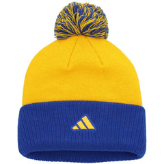St. Louis Blues adidas Women's Laurel Cuffed Knit Hat with Pom For Sale