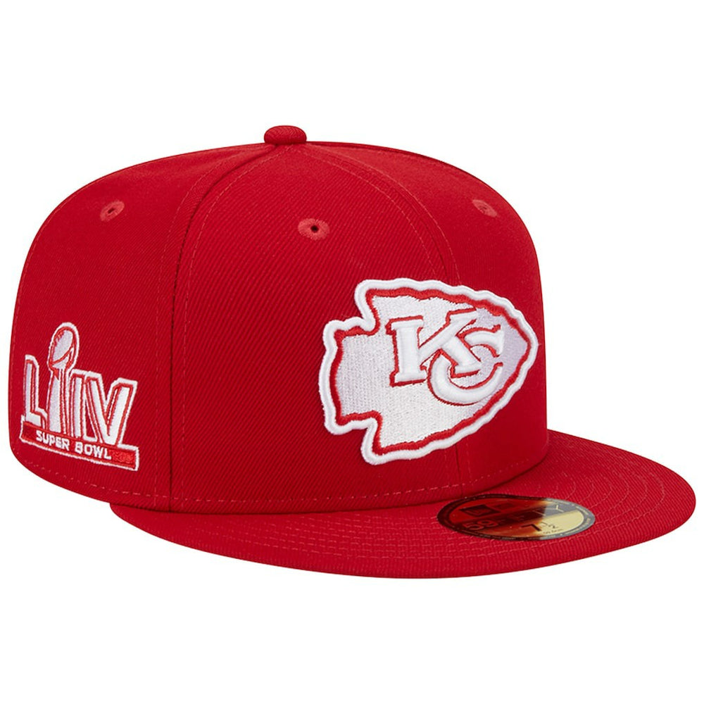 Kansas City Chiefs New Era Super Bowl LIV Main Patch 59FIFTY Fitted Hat