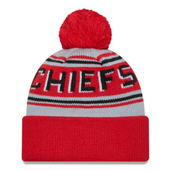 Kansas City Chiefs New Era Main Cuffed Knit Hat with Pom