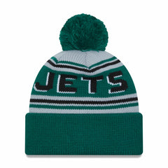 New York Jets New Era Main Cuffed Knit Hat with Pom