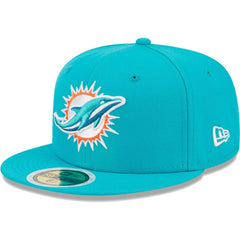 Miami Dolphins New Era Youth Main 59FIFTY Fitted Hat