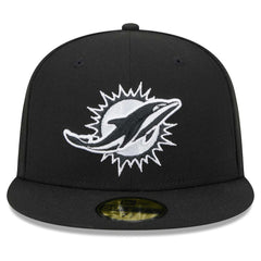Miami Dolphins New Era Main Patch 59FIFTY Fitted Hat