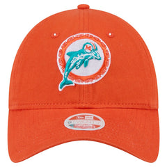 Miami Dolphins New Era Women's Throwback Main Core Classic 2.0 9TWENTY Adjustable Hat