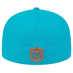 Miami Dolphins New Era Main Patch 59FIFTY Fitted Hat