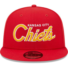 Kansas City Chiefs New Era Main Script 9FIFTY Snapback Hat