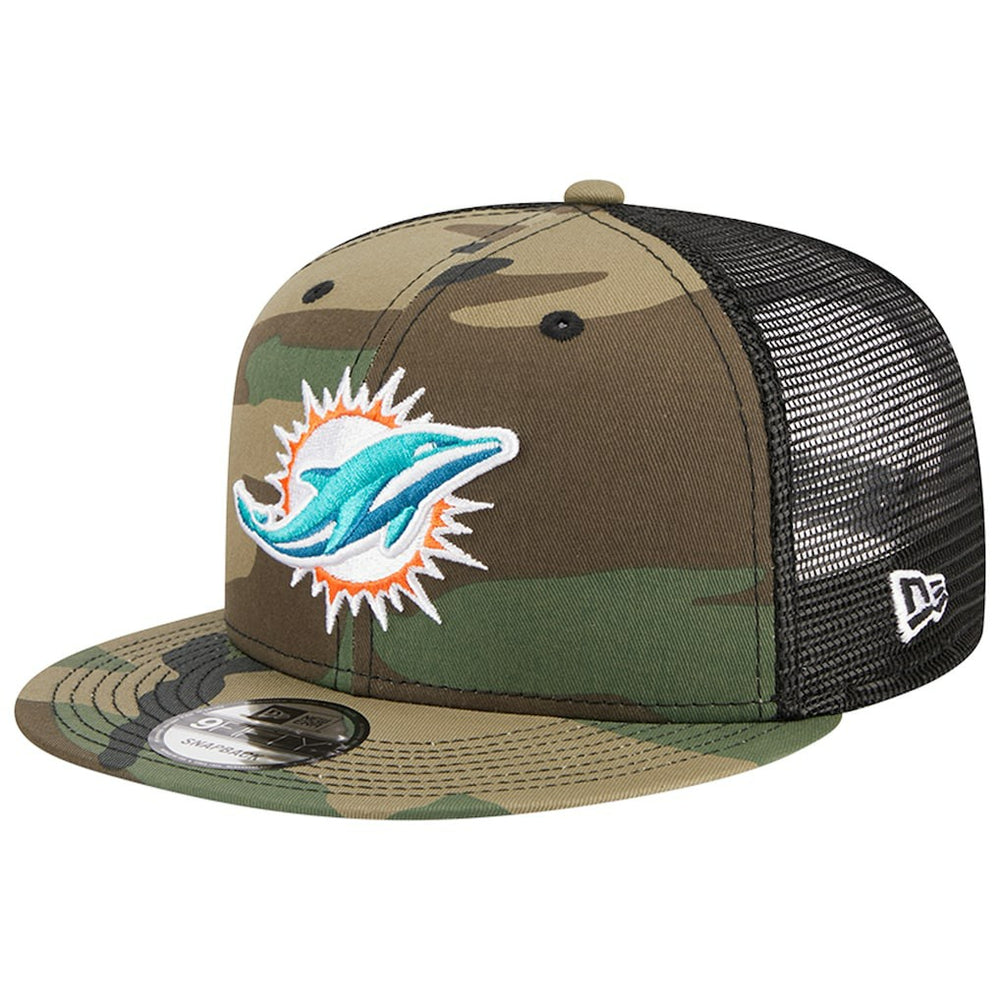 Miami Dolphins New Era Main Trucker 9FIFTY Snapback Hat