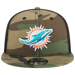 Miami Dolphins New Era Main Trucker 9FIFTY Snapback Hat