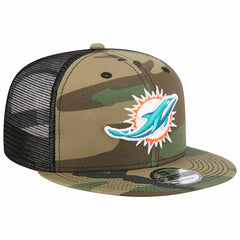 Miami Dolphins New Era Main Trucker 9FIFTY Snapback Hat