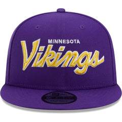 Minnesota Vikings New Era Main Script 9FIFTY Snapback Hat